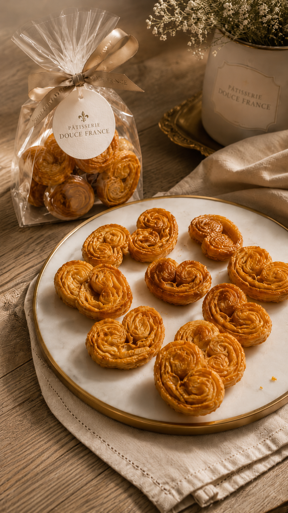 Mini Palmier - Saquinho com 10 unidades